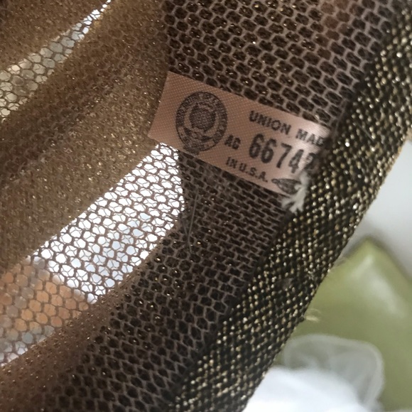 Vintage 50’s Pink, Gold, and Green lurex hat - Picture 7 of 7